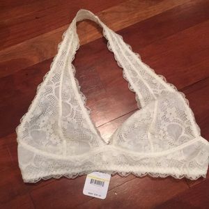 Free People Ivory Lace Bralette